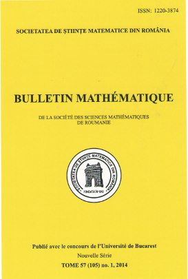 Bulletin Matematique, 2014, Nr 1 - Click Image to Close