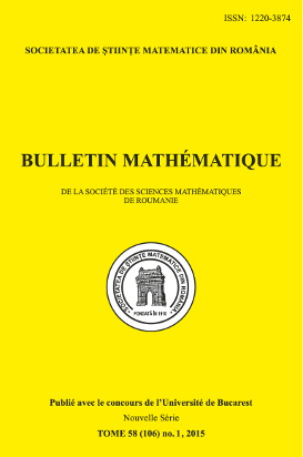 Bulletin Matematique, 2015, Nr 1 - Click Image to Close
