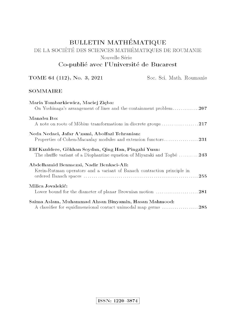 Bulletin Matematique, 2021, Nr 3