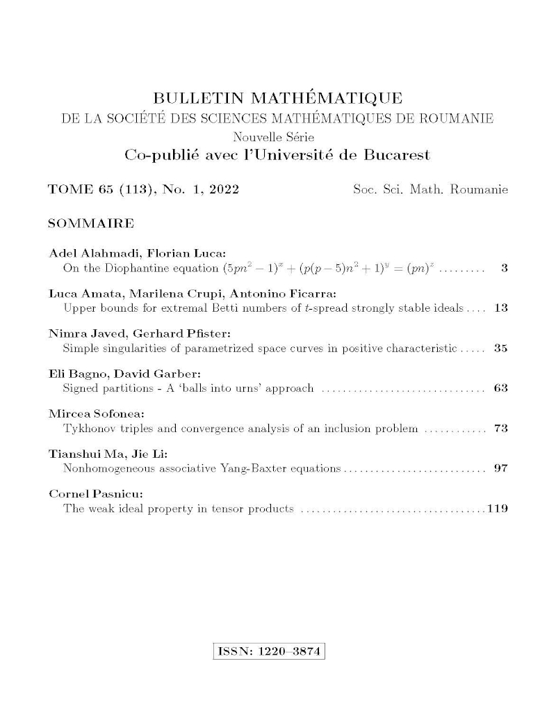Bulletin Matematique, 2022, Nr 1