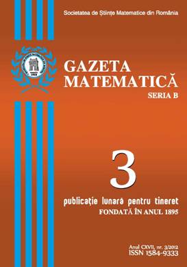 Gazeta Matematica Seria B, 2012, Nr 3