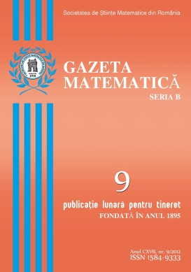 Gazeta Matematica Seria B, 2012, Nr 9 - Click Image to Close
