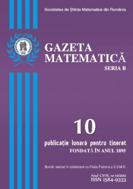 Gazeta Matematica Seria B, 2012, Nr 10 - Click Image to Close