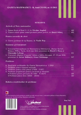 Gazeta Matematica Seria B, 2013, Nr 11