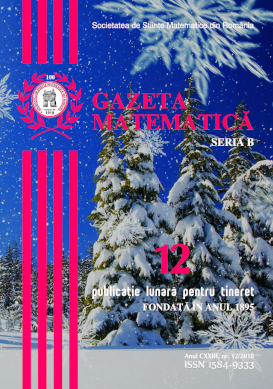 Gazeta Matematica Seria B, 2018, Nr 12 - Click Image to Close