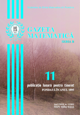Gazeta Matematica Seria B, 2022, Nr 11