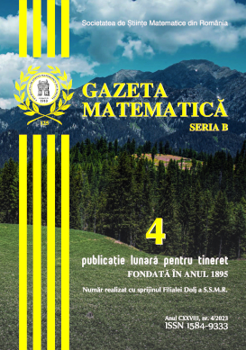 Gazeta Matematica Seria B, 2023, Nr 4
