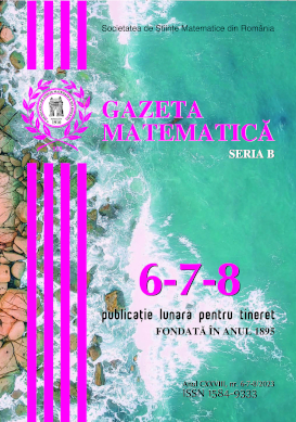 Gazeta Matematica Seria B, 2023, Nr 6-7-8