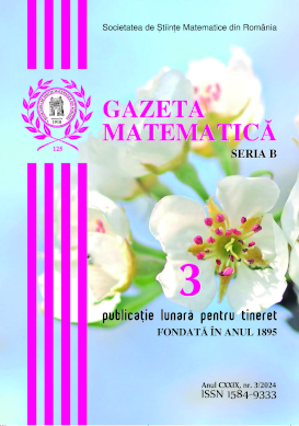 Gazeta Matematica Seria B, 2024, Nr 3