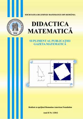 Didactica Matematica, 2012, Nr 1 - Click Image to Close