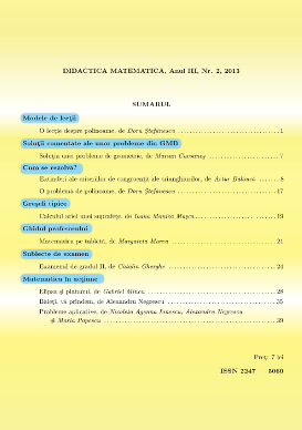 Didactica Matematica, 2013, Nr 2 - Click Image to Close