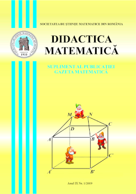 Didactica Matematica, 2019, Nr 1