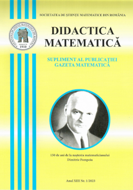 Didactica Matematica, 2023, Nr 1 - Click Image to Close