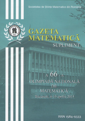 Gazeta Matematica Supliment ONM, 2015