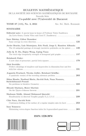 Bulletin Matematique, 2024, Nr 2 - Click Image to Close
