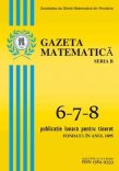 Gazeta Matematica Seria B, 2012, Nr 6-7-8