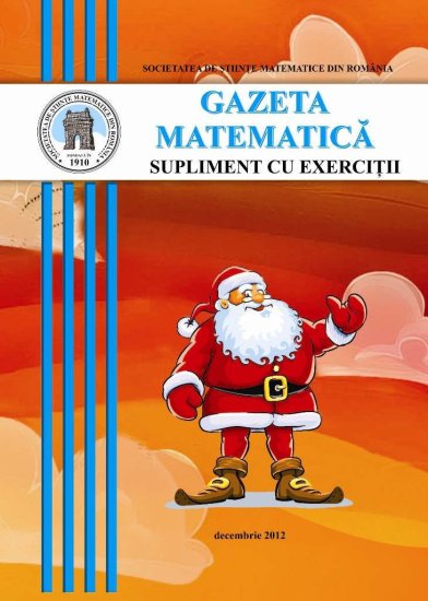 Gazeta Matematica Seria B, 2012, Nr 12 - Click Image to Close