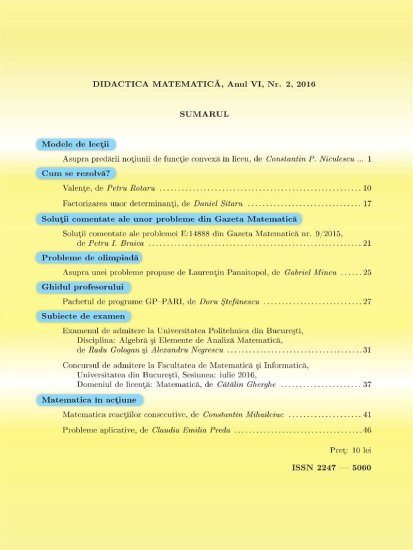 Didactica Matematica, 2016, Nr 2 - Click Image to Close