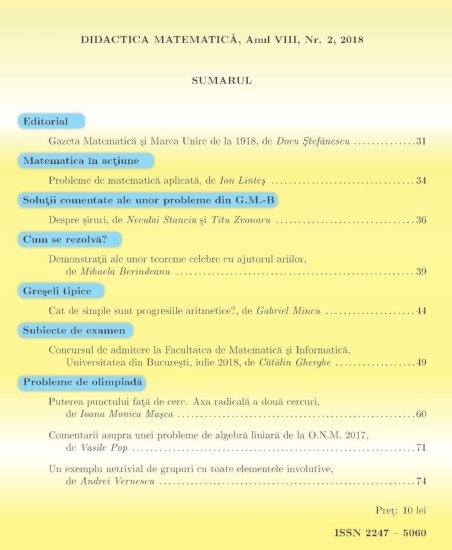Didactica Matematica, 2018, Nr 2 - Click Image to Close