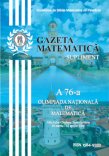 Gazeta Matematica Supliment ONM, 2026