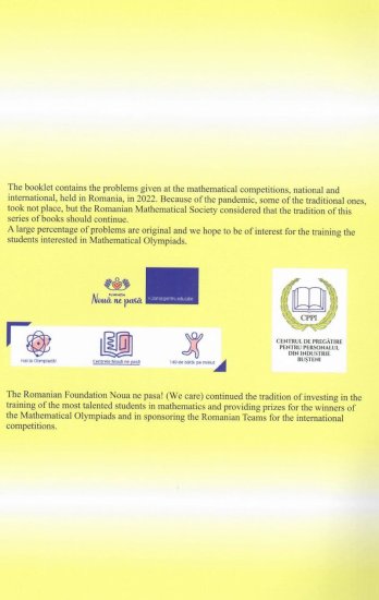 Romanian Mathematical Competitions, 2022 - Click Image to Close