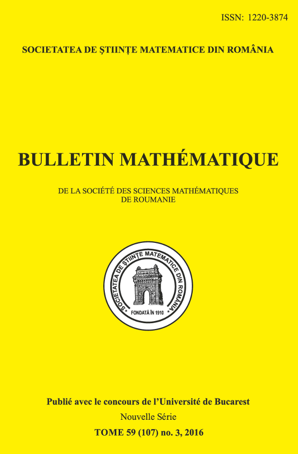 Bulletin Matematique, 2016, Nr 3