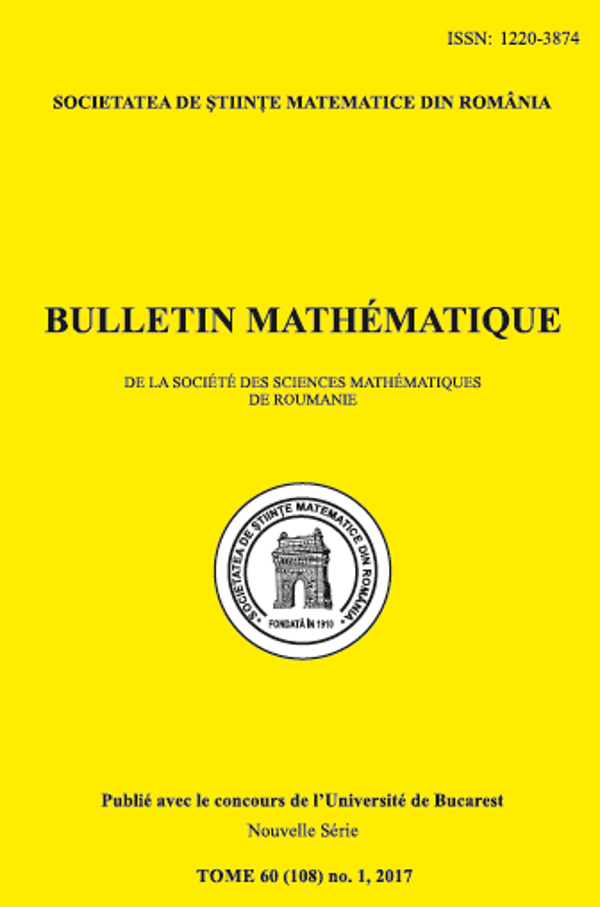 Bulletin Matematique, 2017, Nr 1 - Click Image to Close