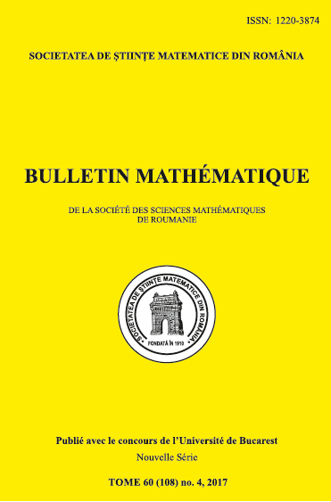 Bulletin Matematique, 2017, Nr 4