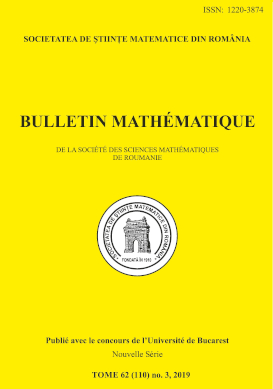 Bulletin Matematique, 2019, Nr 3