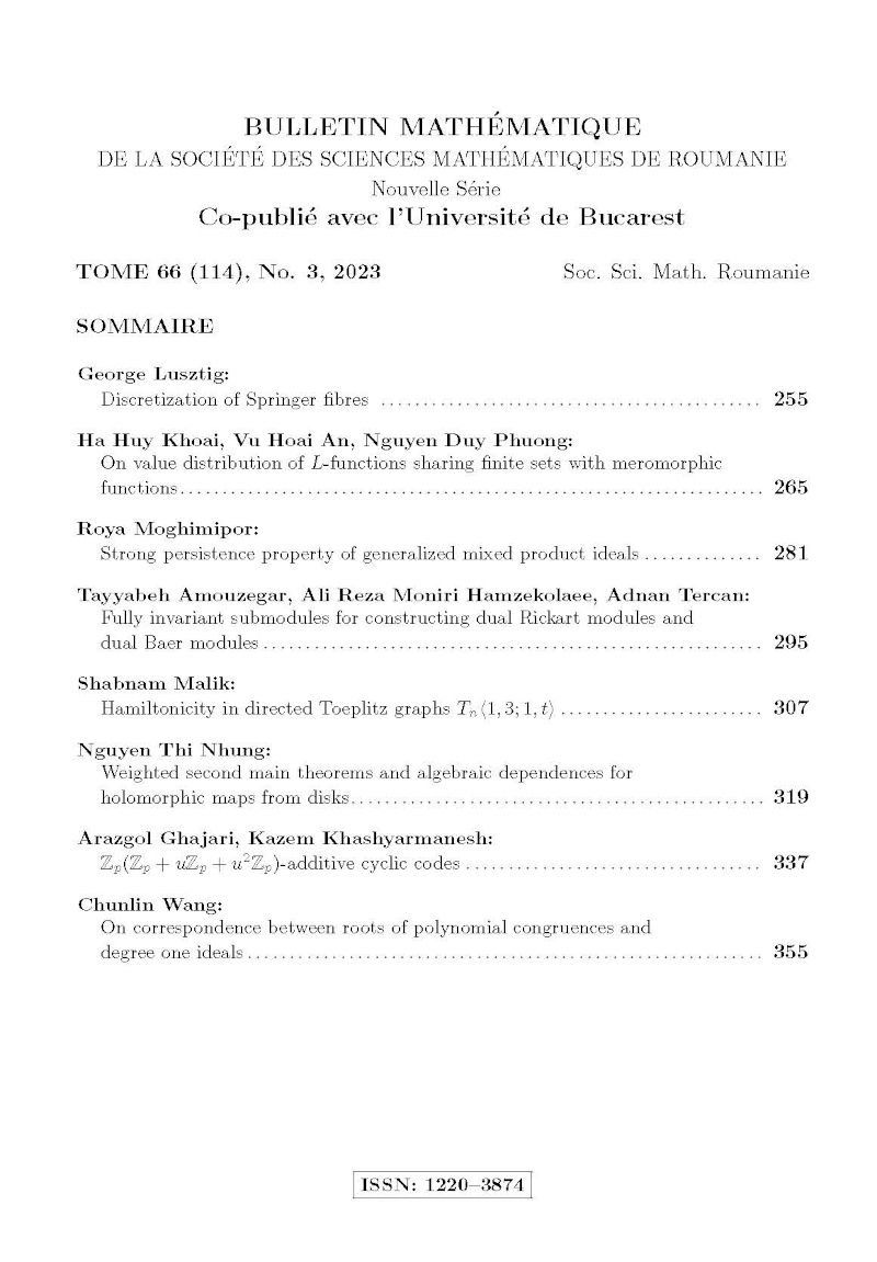 Bulletin Matematique, 2023, Nr 3