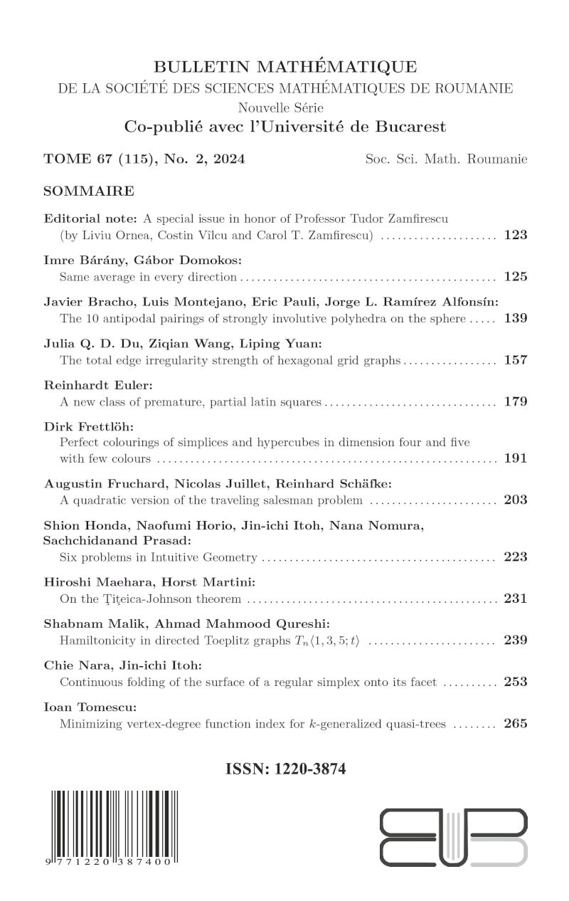 Bulletin Matematique, 2024, Nr 2