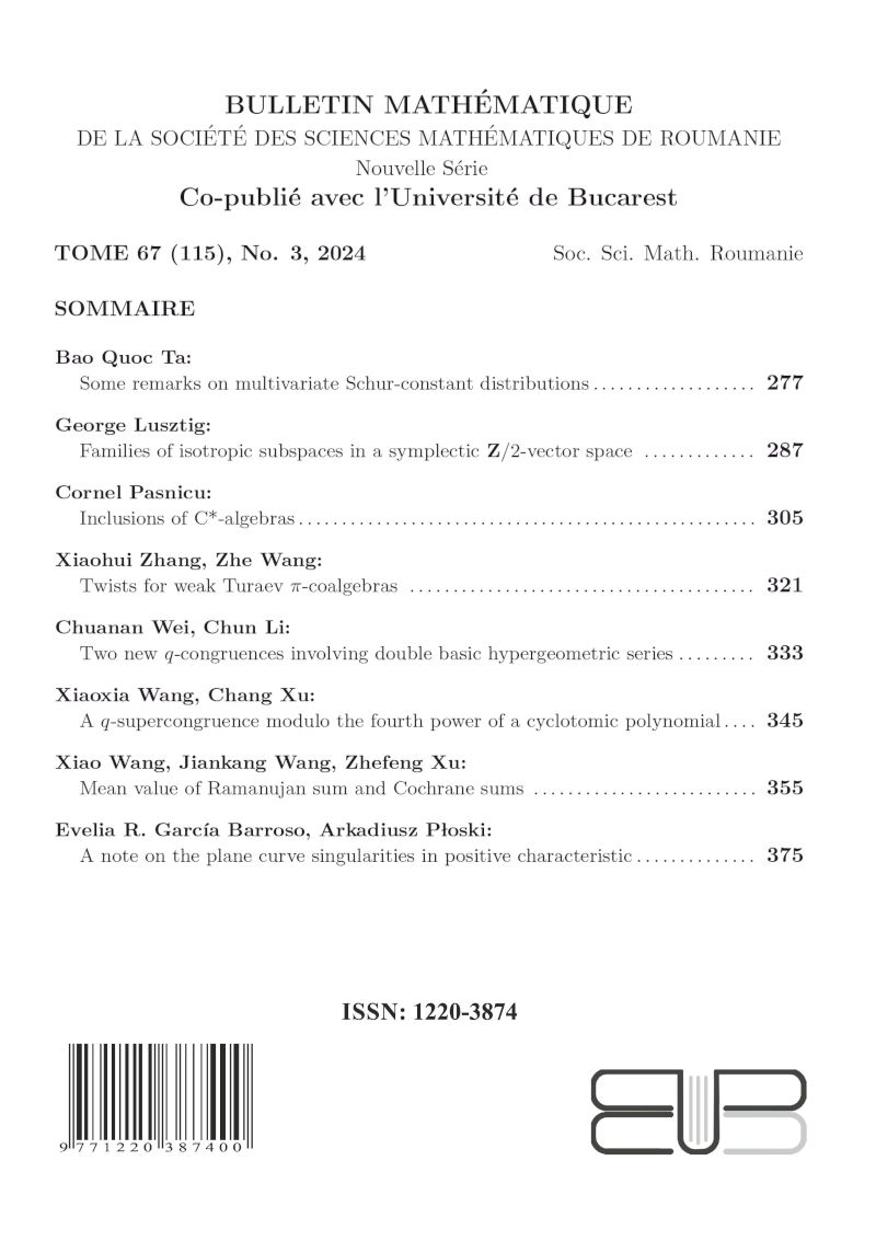 Bulletin Matematique, 2024, Nr 3