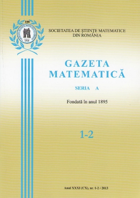 Gazeta Matematica Seria A, 2013, Nr 1-2