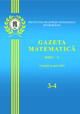 Gazeta Matematica Seria A, 2017, Nr 3-4