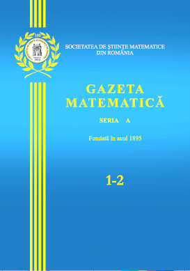 Gazeta Matematica Seria A, 2020, Nr 1-2
