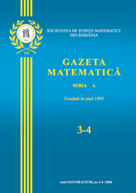 Gazeta Matematica Seria A, 2020, Nr 3-4