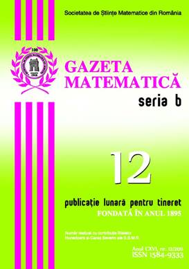 Gazeta Matematica Seria B, 2011, Nr 12