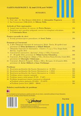 Gazeta Matematica Seria B, 2012, Nr 6-7-8