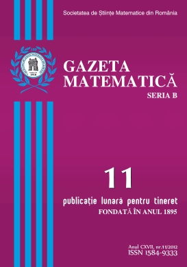 Gazeta Matematica Seria B, 2012, Nr 11 - Click Image to Close