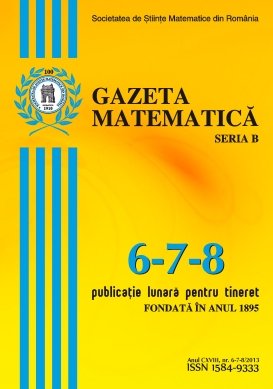 Gazeta Matematica Seria B, 2013, Nr 6-7-8