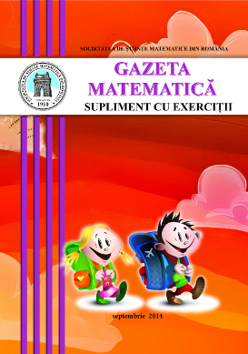 Gazeta Matematica Seria B, 2014, Nr 9 - Click Image to Close