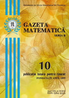 Gazeta Matematica Seria B, 2014, Nr 10 - Click Image to Close