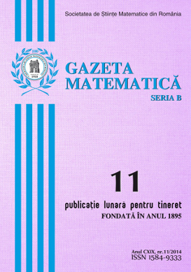 Gazeta Matematica Seria B, 2014, Nr 11