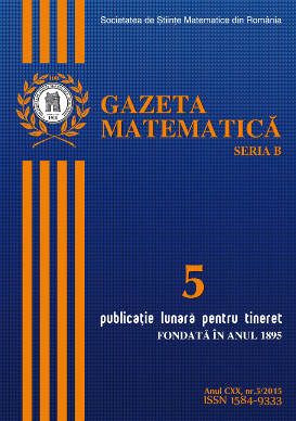 Gazeta Matematica Seria B, 2015, Nr 5