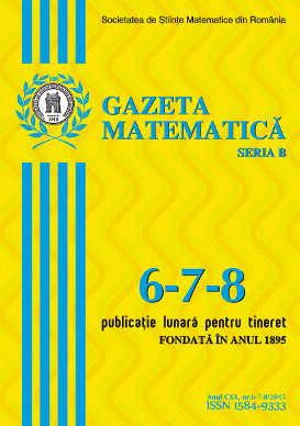 Gazeta Matematica Seria B, 2015, Nr 6-7-8