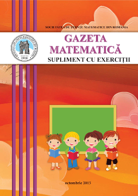 Gazeta Matematica Seria B, 2015, Nr 10