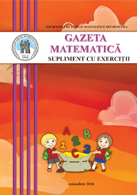 Gazeta Matematica Seria B, 2016, Nr 11