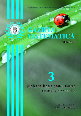 Gazeta Matematica Seria B, 2020, Nr 3