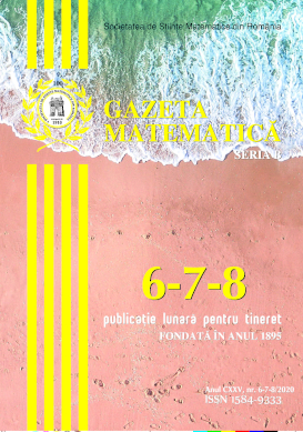 Gazeta Matematica Seria B, 2020, Nr 6-7-8