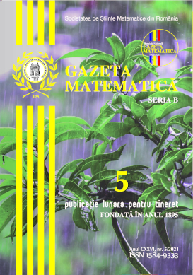 Gazeta Matematica Seria B, 2021, Nr 5 - Click Image to Close